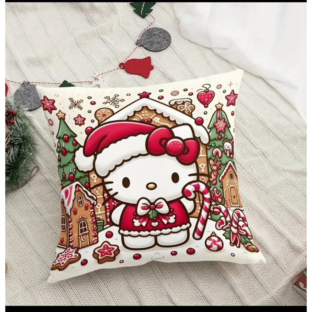 Hello Kitty Christmas cushion pillow cover 18"x18" - Picture 8 of 8